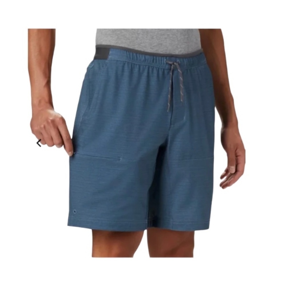 Columbia Men’s Twisted Creek Shorts, Teal Blue Green, Size Large